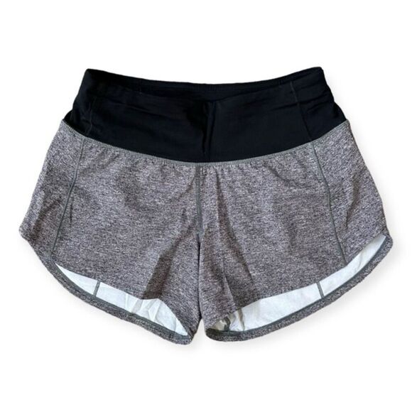 Lululemon Speed Up Mid-Rise Short 4" *Heather Lux Multi Black - Picture 2 of 9